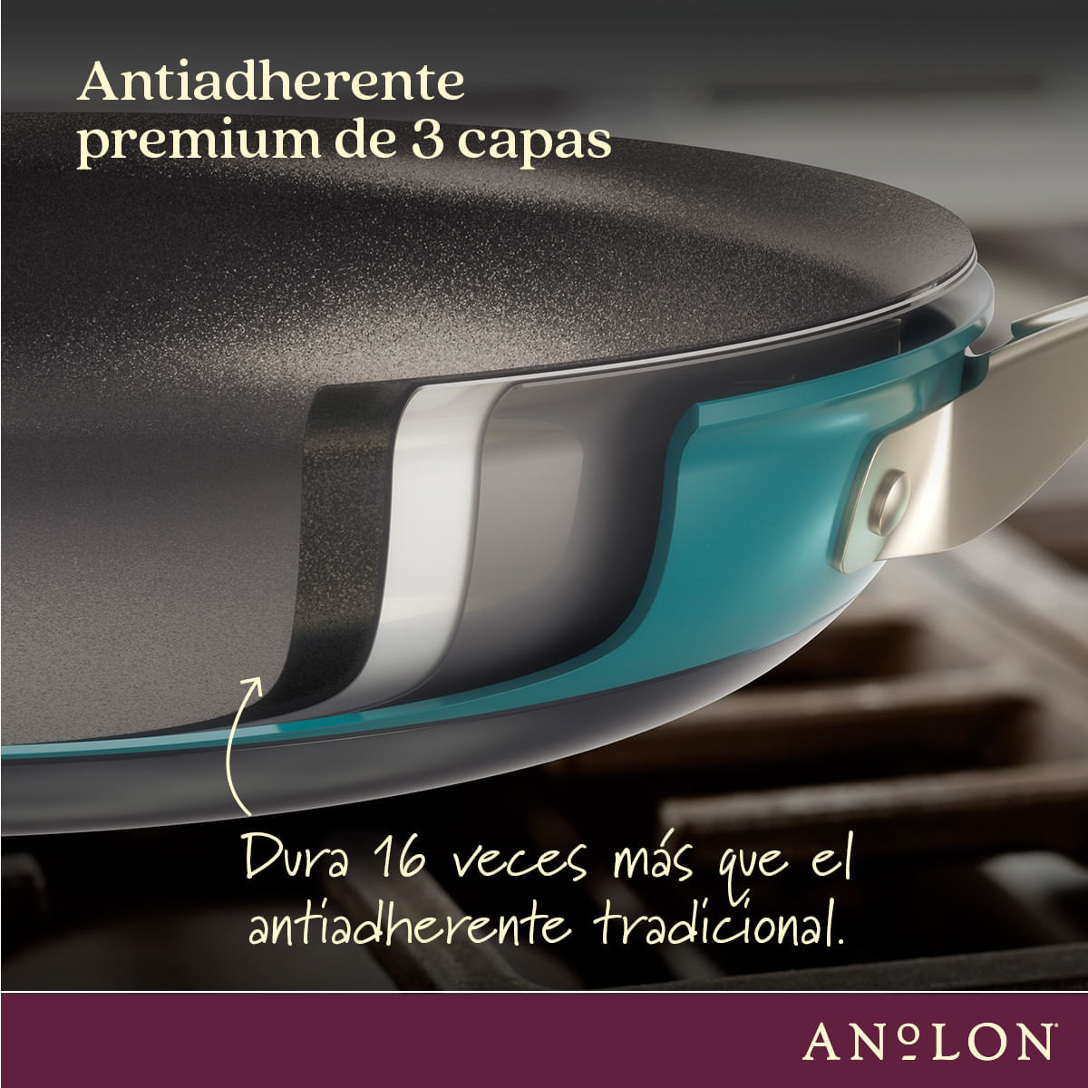 Sartén antiadherente anodizado duro. Archieve Anolon img #4
