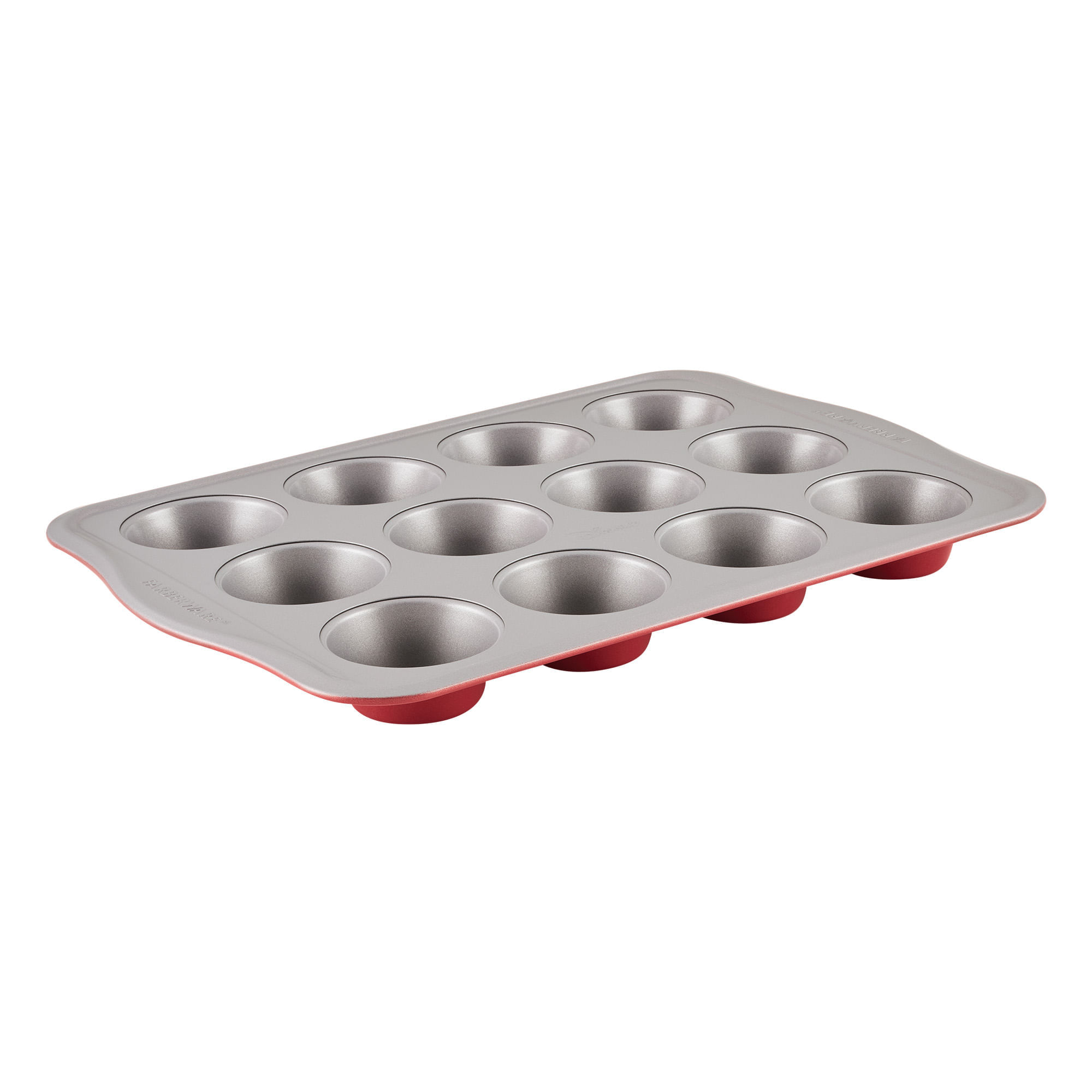 Molde para 12 cupcakes. Acero con antiadherente. Farberware rojo img #1