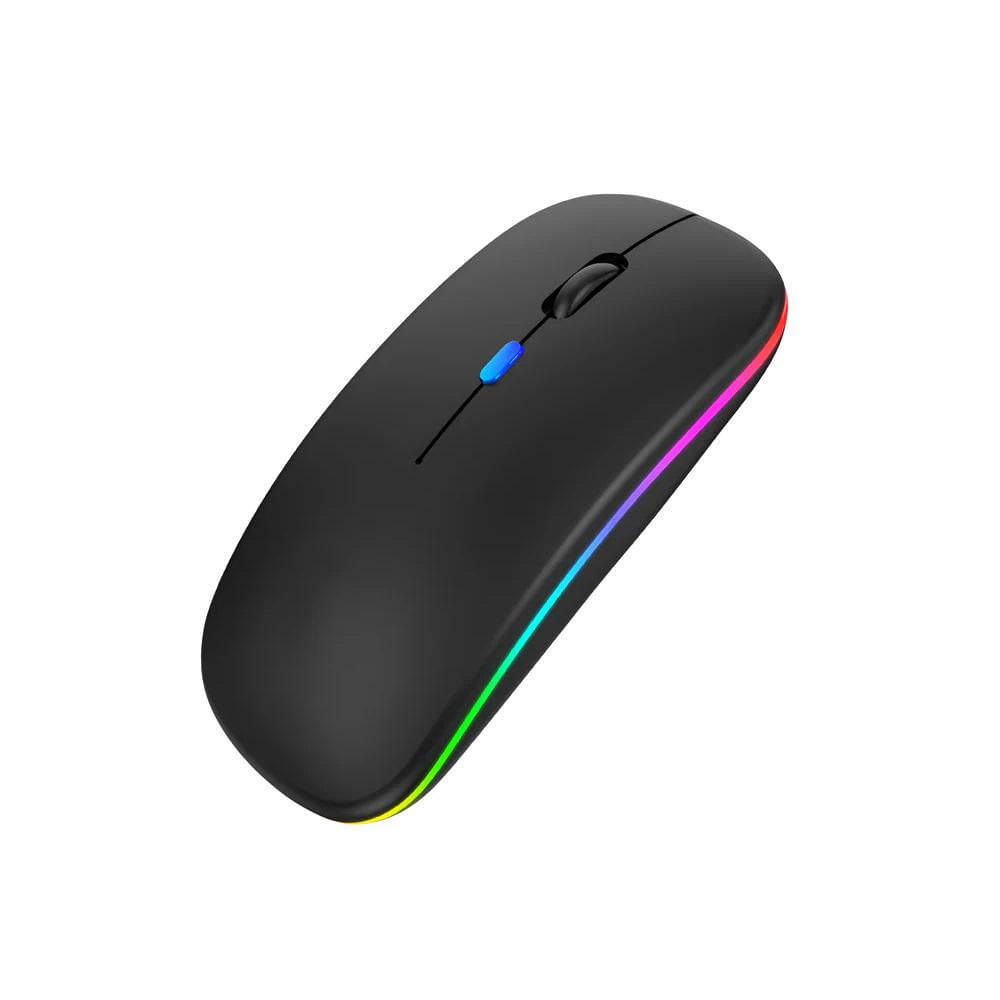 Mouse Bluetooth Inalambrico Recargable Dpi Ajustable Luz Led img #4