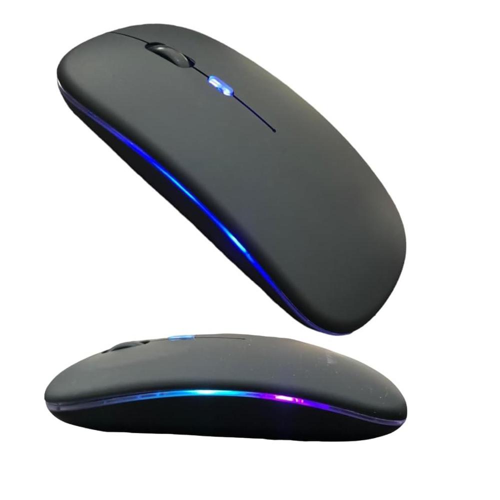 Mouse Bluetooth Inalambrico Recargable Dpi Ajustable Luz Led img #5