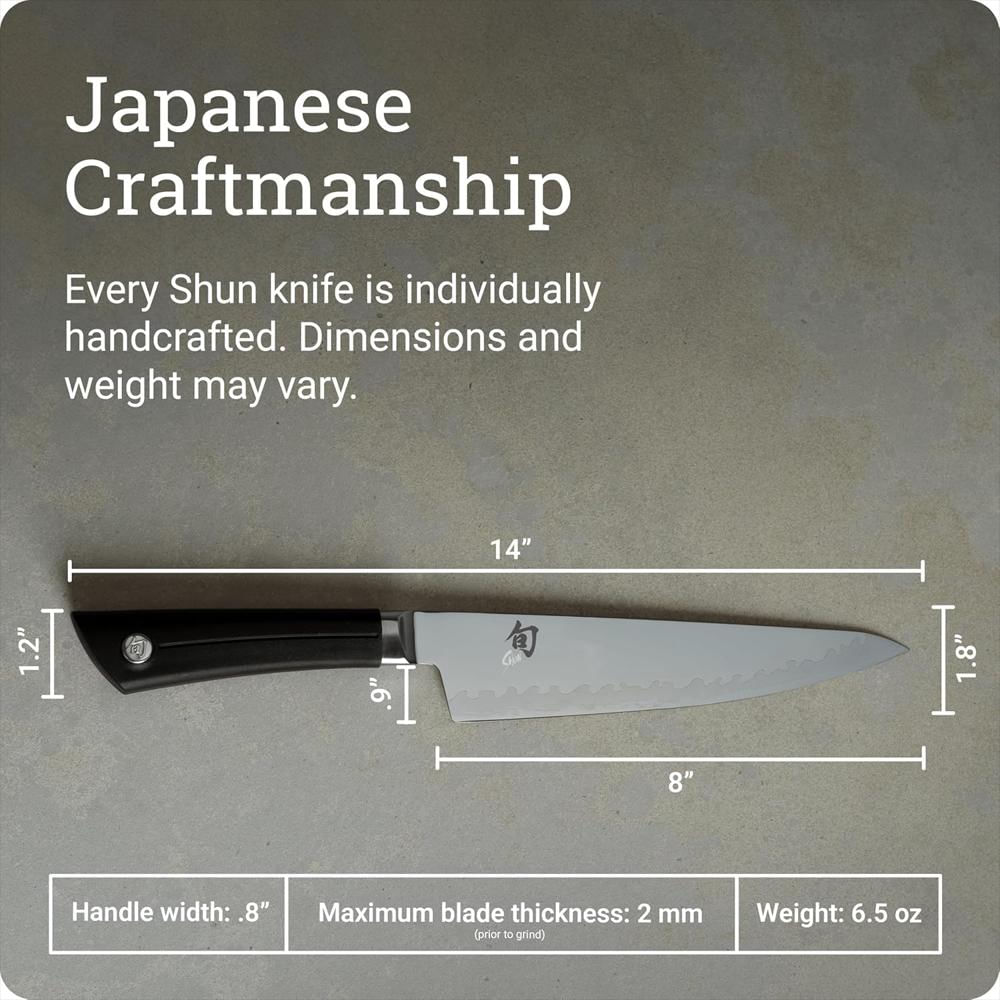 Cuchillo Para Pelar, Chef, 8 Pulgadas, Negro img #5