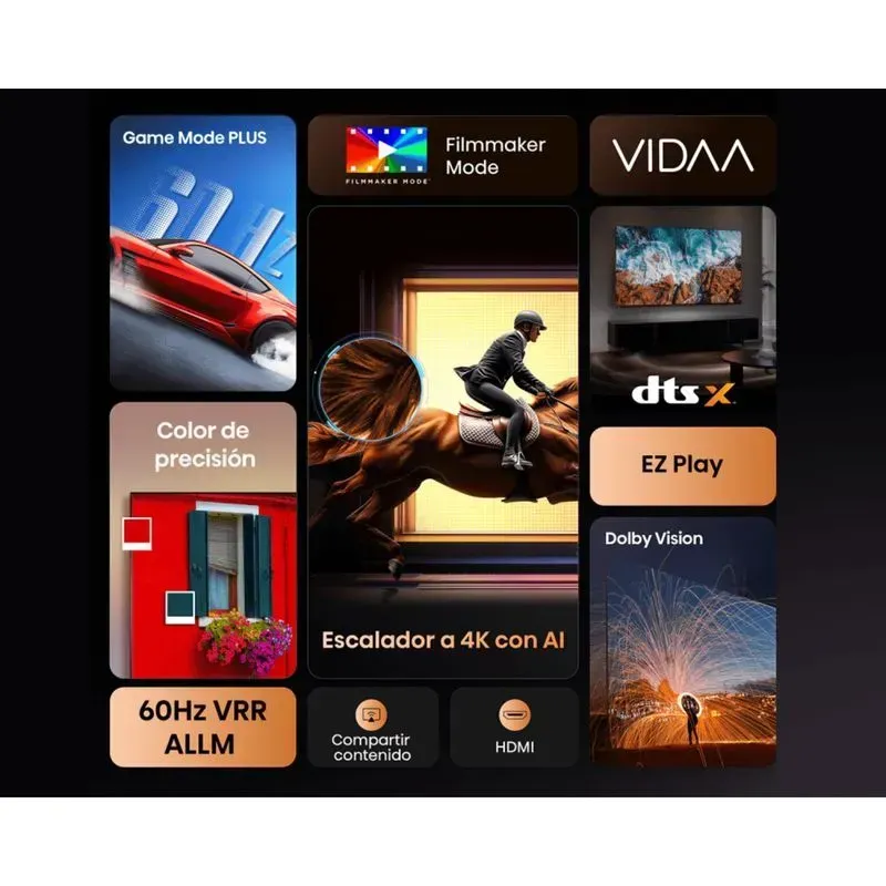 Televisor Hisense 55" Pulgadas 55A5NV VIDAA 4K UHD Smart TV Con AI img #5