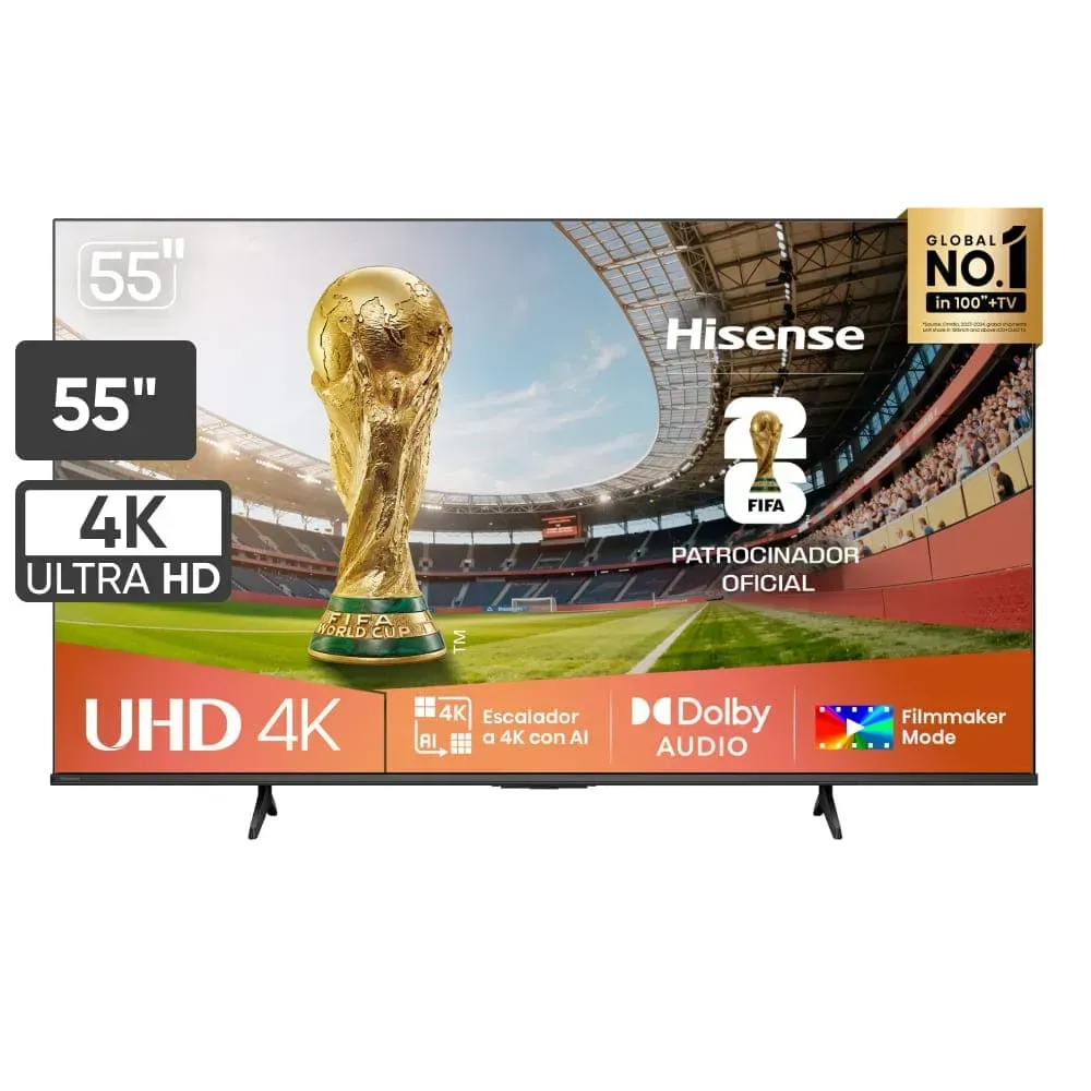 Televisor Hisense 55" Pulgadas 55A5NV VIDAA 4K UHD Smart TV Con AI