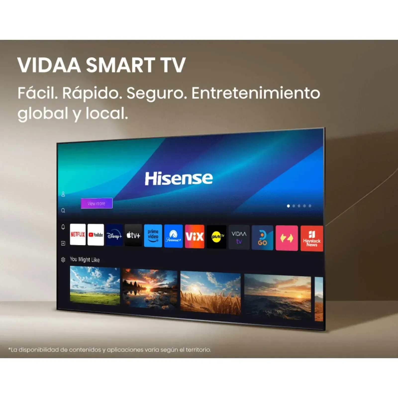 Televisor Hisense 55" Pulgadas 55A5NV VIDAA 4K UHD Smart TV Con AI img #10