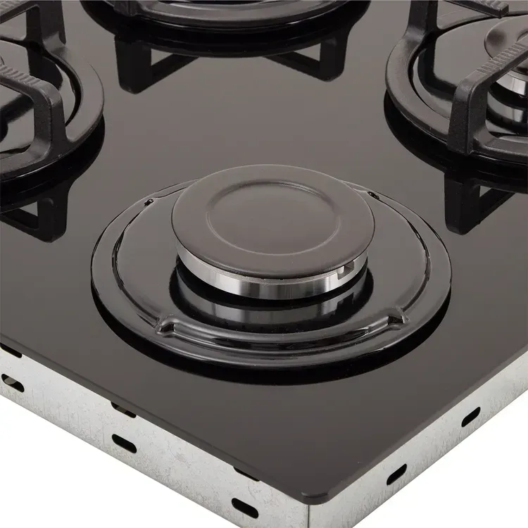 Estufa de Empotrar Haceb 4 Puestos 60x51 cm Gas Natural Cristal Negra img #8