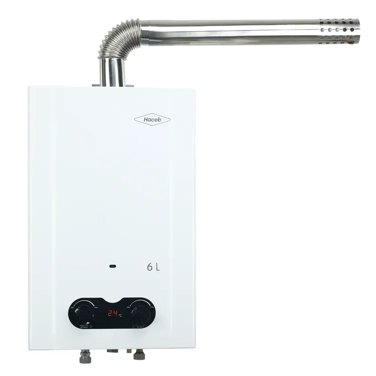 Calentador de Paso Haceb 6 Litros Tiro Forzado Gas Natural Blanco img #3
