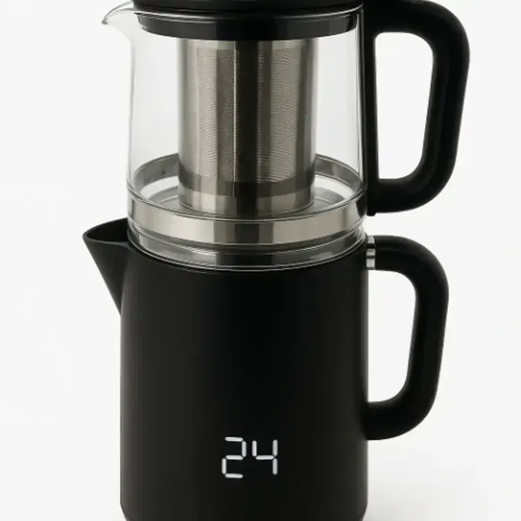 Hervidor de Agua e Infusor Eléctrico Haceb Jarra de Vidrio img #4