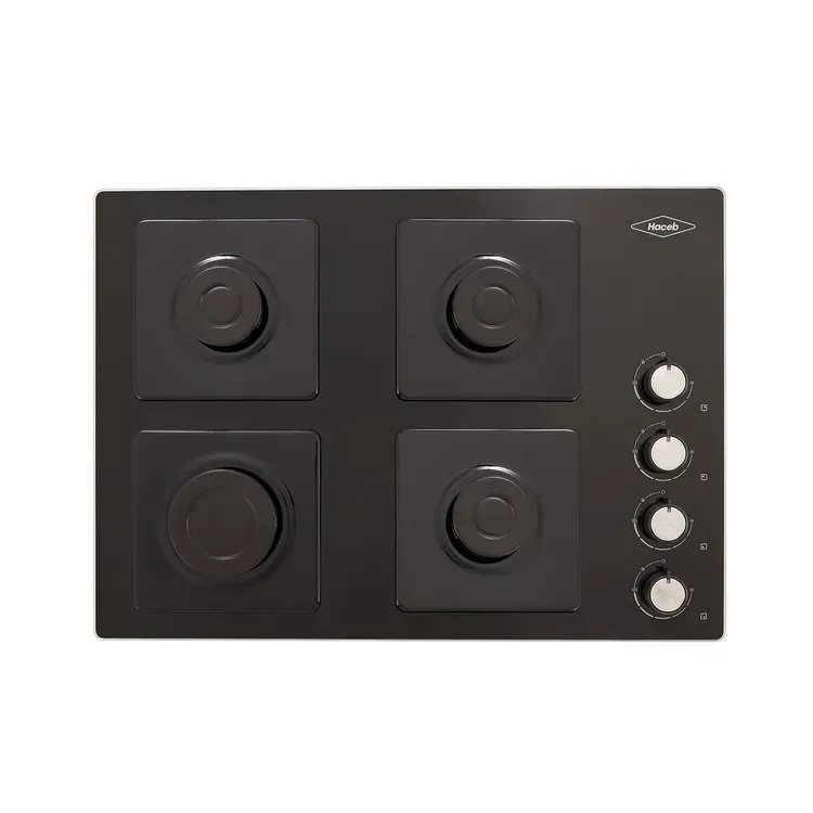 Estufa de Empotrar Haceb 4 Puestos 60x43 cm Gas Propano Cristal Negro img #3