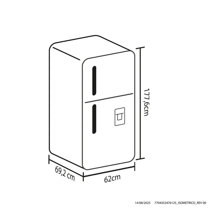 Nevera Haceb No Frost Congelador Superior 311 Litros Manija Externa Inverter N311 Titanio img #2