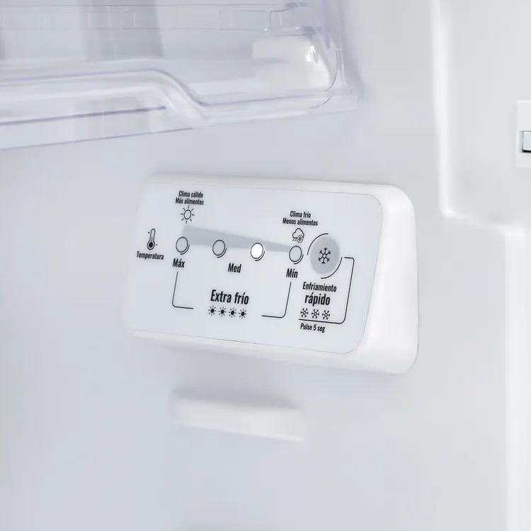 Nevera Haceb No Frost Congelador Superior 311 Litros Manija Externa Inverter N311 Titanio img #6