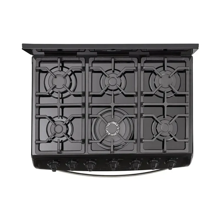 Estufa de Piso Haceb 6 puestos 76 cm Gas Propano Cristal Negra img #5