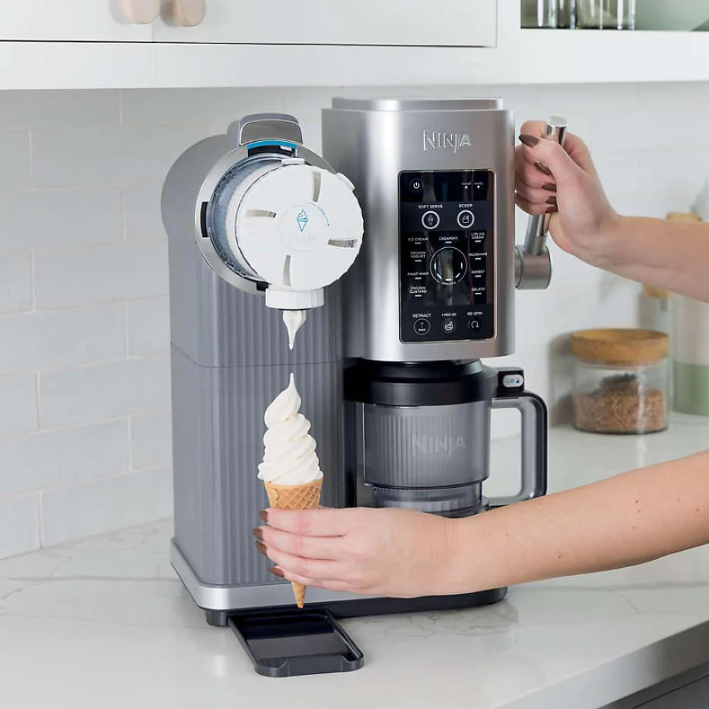 Máquina de helado Ninja Swirl by Creami 6 Programas 2 Contenedores NC701 Gris img #4