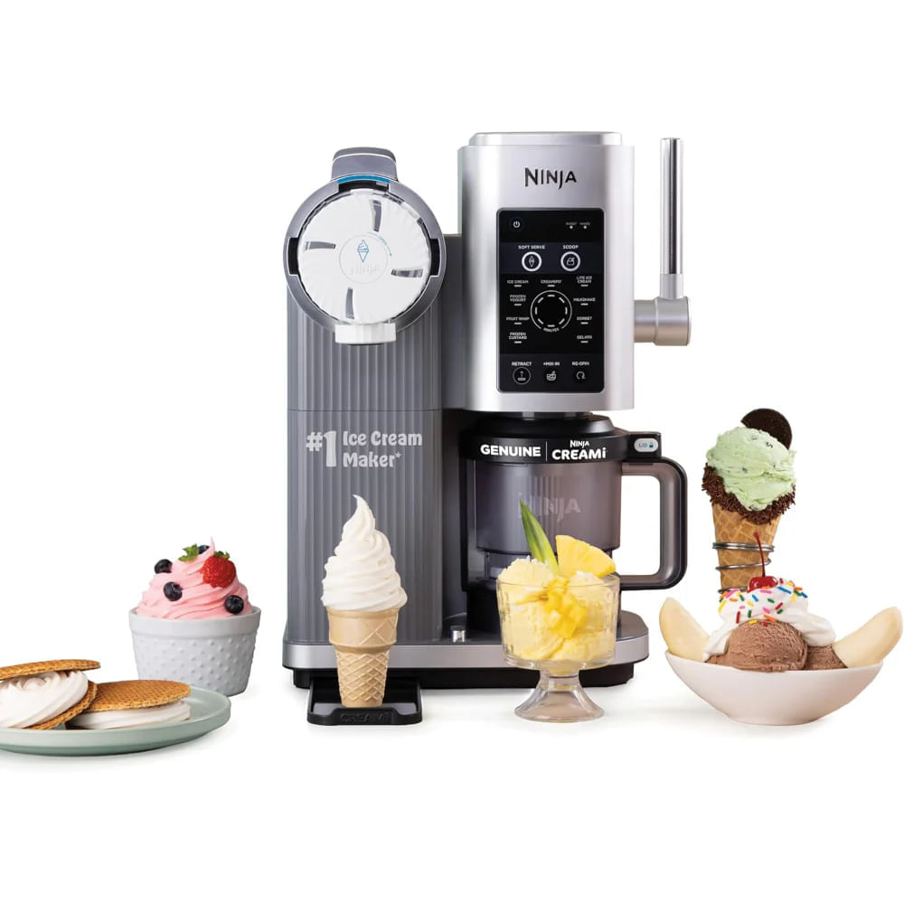 Máquina de helado Ninja Swirl by Creami 6 Programas 2 Contenedores NC701 Gris img #3