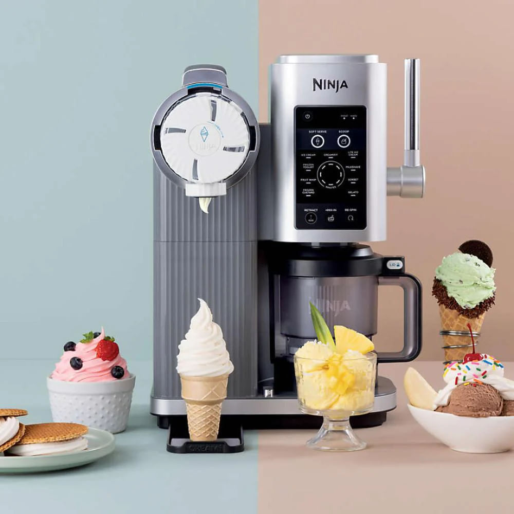 Máquina de helado Ninja Swirl by Creami 6 Programas 2 Contenedores NC701 Gris img #8