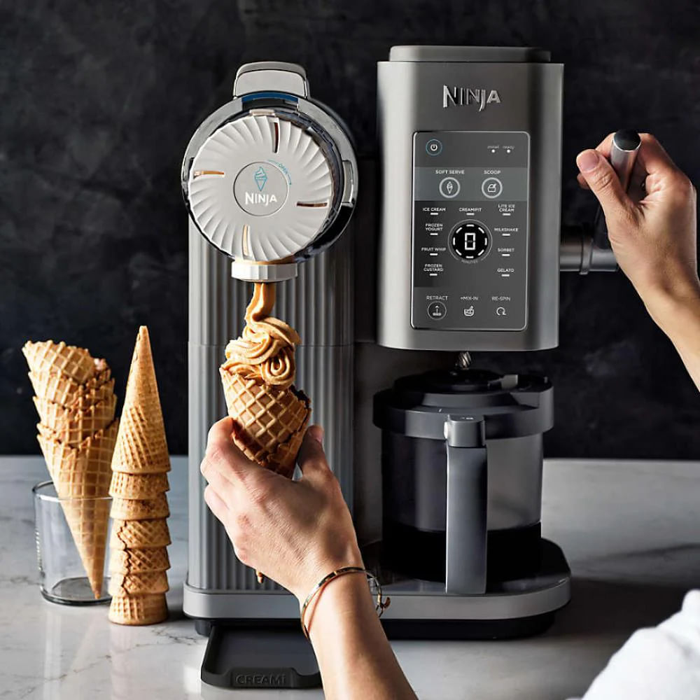 Máquina de helado Ninja Swirl by Creami 6 Programas 2 Contenedores NC701 Gris img #6
