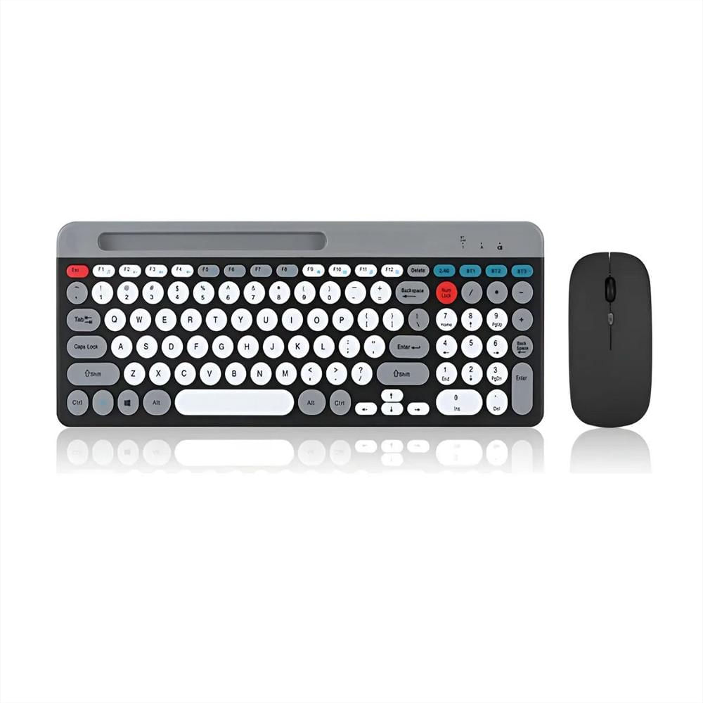 Combo Teclado Bluetooth + Mouse Inalámbrico Multidispositivo img #2