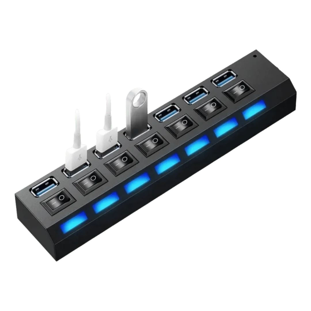 Hub Usb 3.0 7 Puertos Multipuertos 23023 img #4