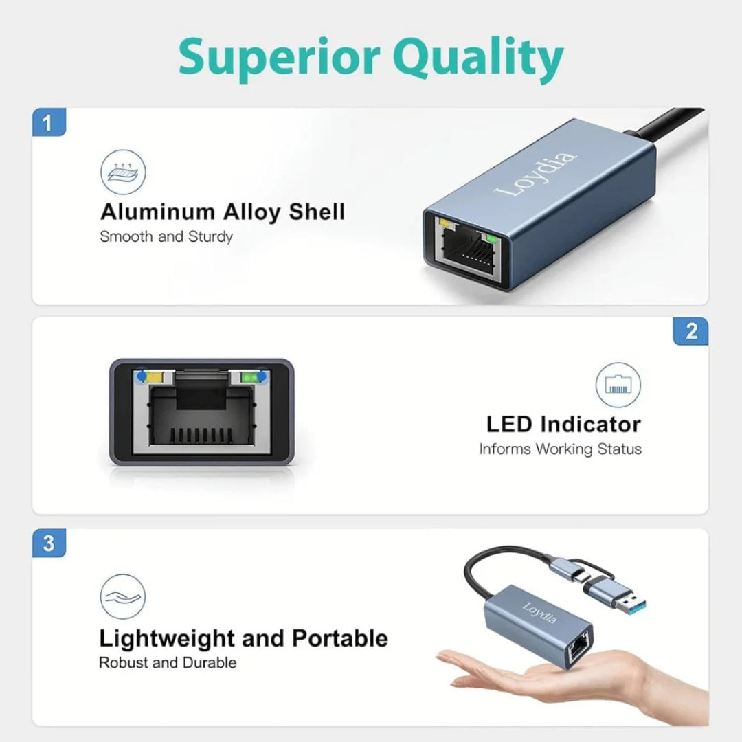 Usb Lan Gigabit Dual Type C / Usb 16232 img #6