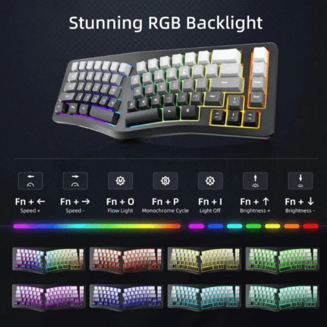 Teclado Gamer Ergonómico Rgb - Alámbrico 57092 img #7