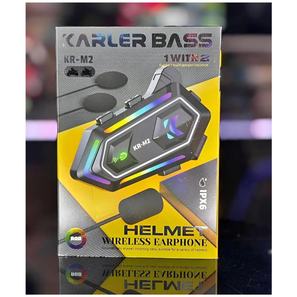 Intercomunicador Bluetooth Para Casco De Moto Kr M2 Wireless img #2