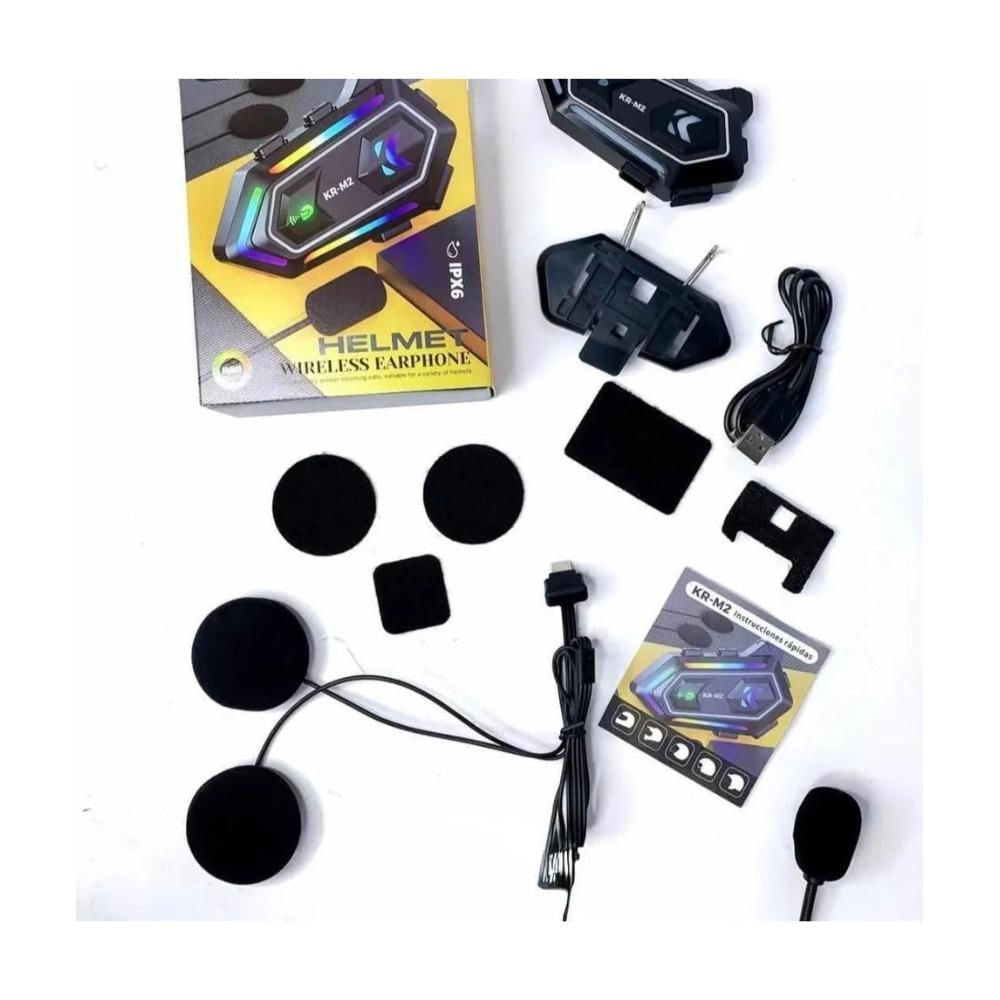 Intercomunicador Bluetooth Para Casco De Moto Kr M2 Wireless img #5