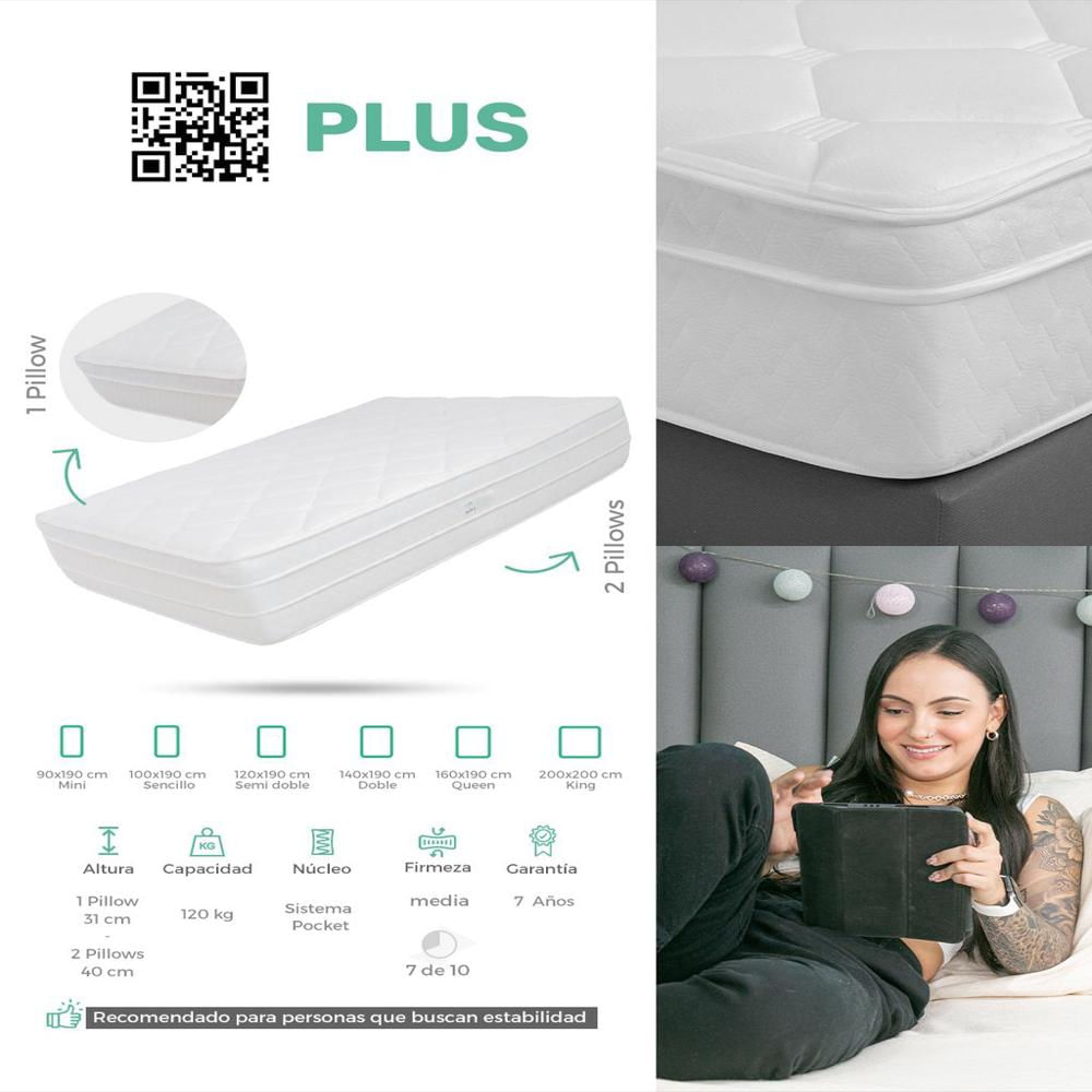 Combo Plus Semidoble 120 X 190 img #4