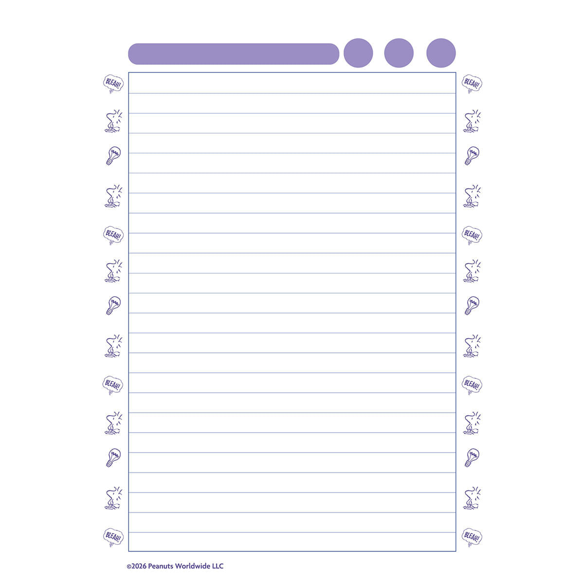 Cuaderno Vertical  Snoopy Flower Naps img #3
