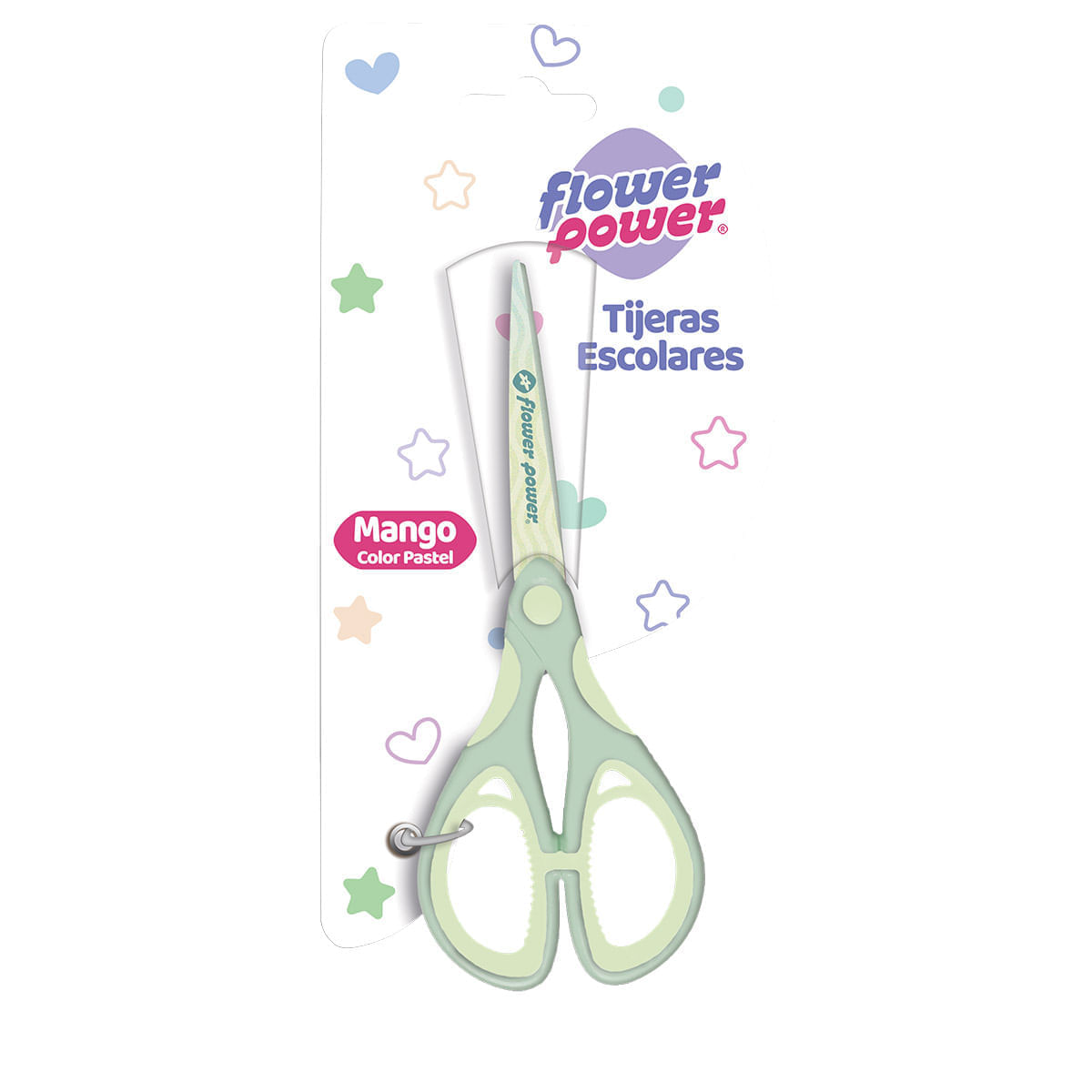 Tijeras  Flower Power Pastel Verde img #1