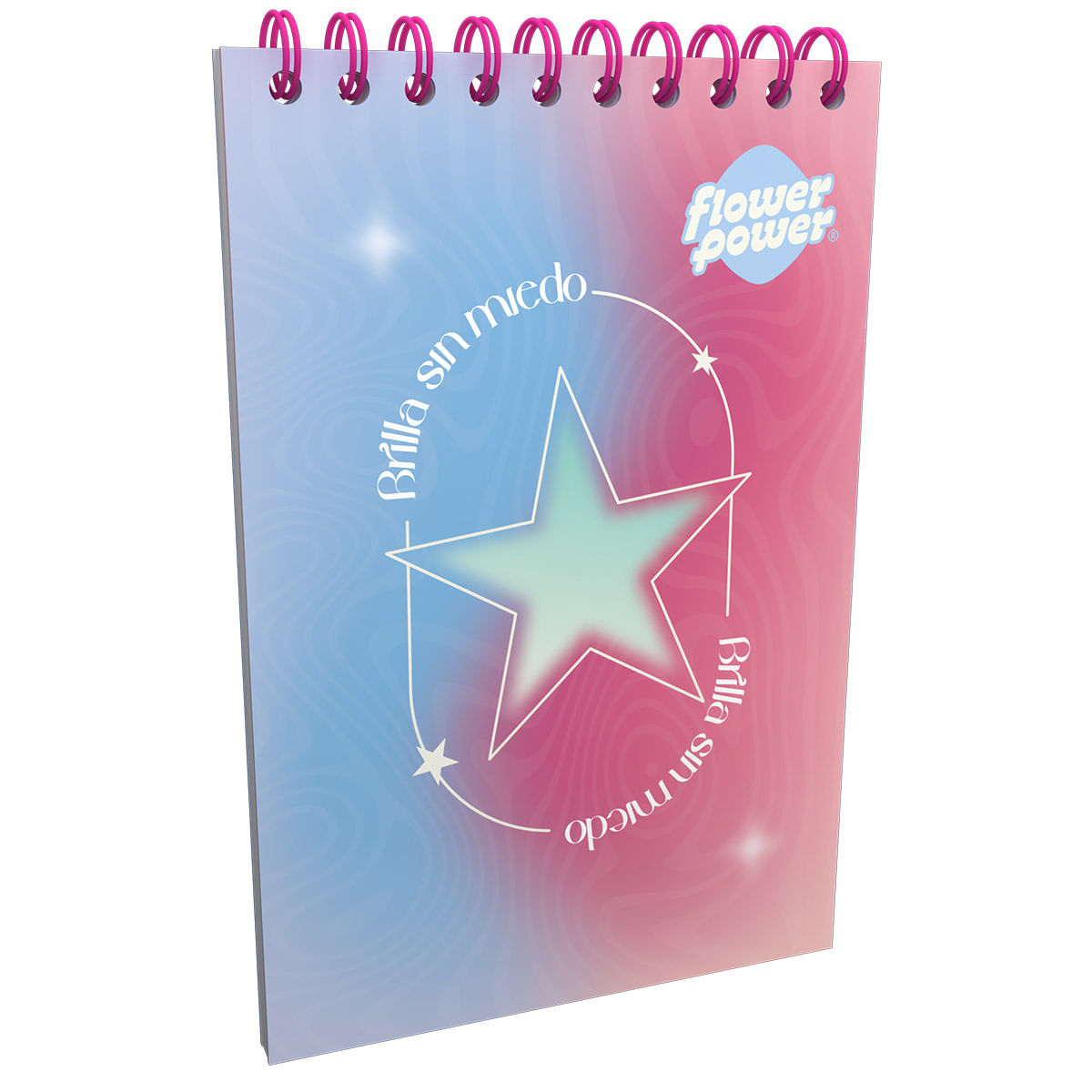 Cuaderno Vertical  Flower Power Brilla Sin Miedo img #1