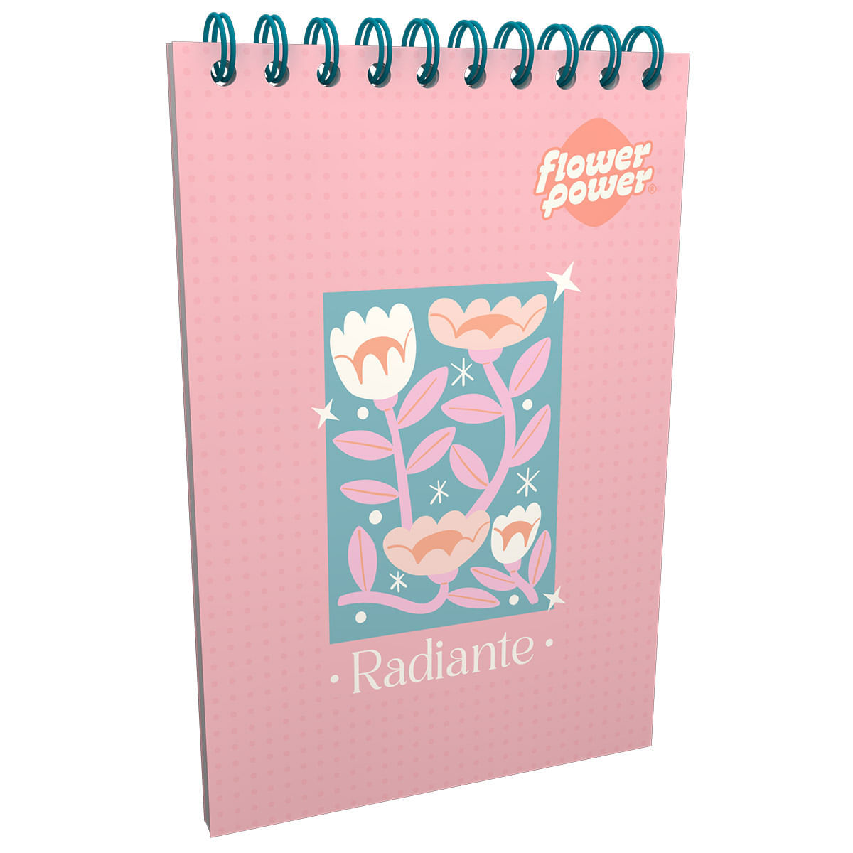 Cuaderno Vertical  Flower Power Radiante img #1