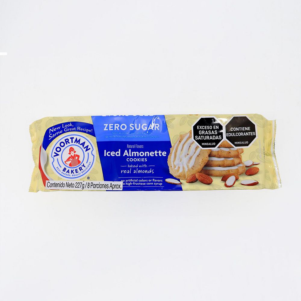Galletas VOORTMAN con almendras sin azúcar (227  gr) img #1