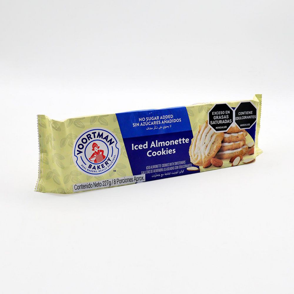 Galletas VOORTMAN con almendras sin azúcar (227  gr) img #2