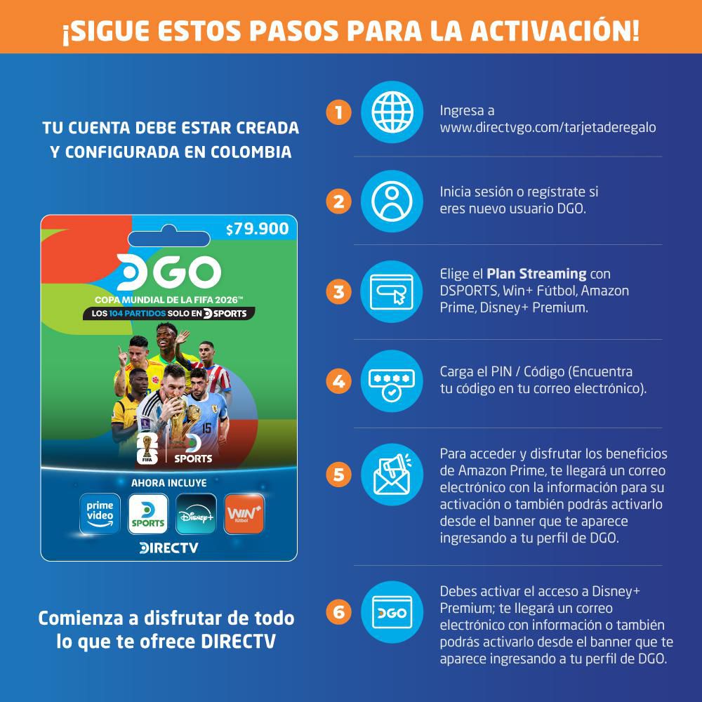 Pin Virtual DIRECTV  Pin Streaming img #2