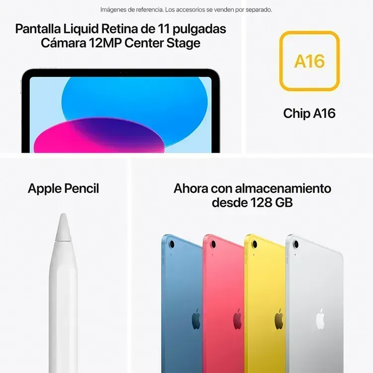 iPad 11" A16, 128GB, Plateada, Apple img #3