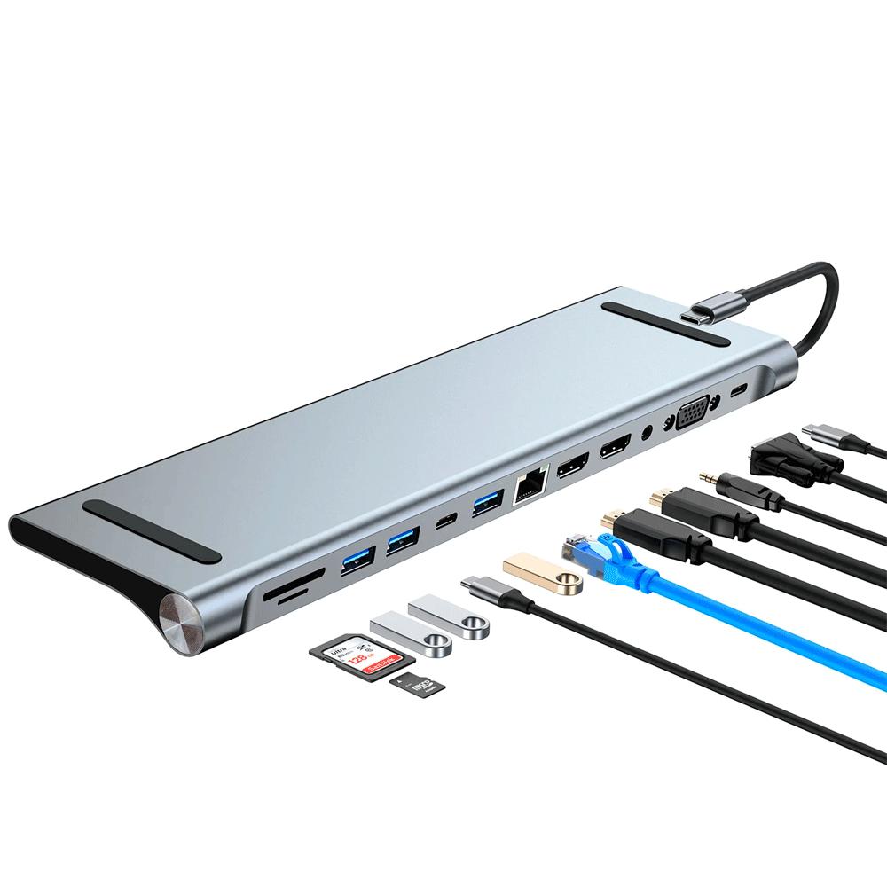 Hub Usb Tipo C 12 En 1 Docking img #2