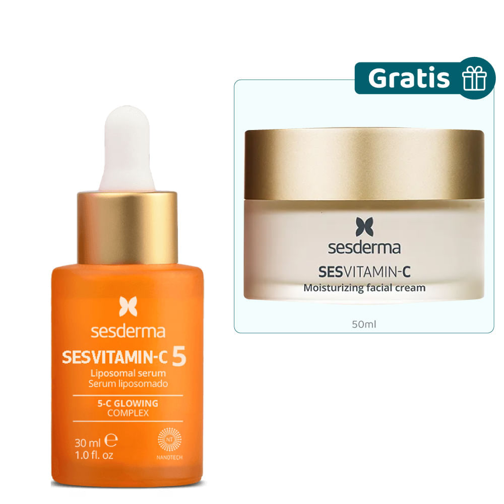Kit Luminosidad Sesvitamin C- 5 Serum 30 ml + Gratis Sesvitamin C- Crema 50 ml - Sesderma img #1
