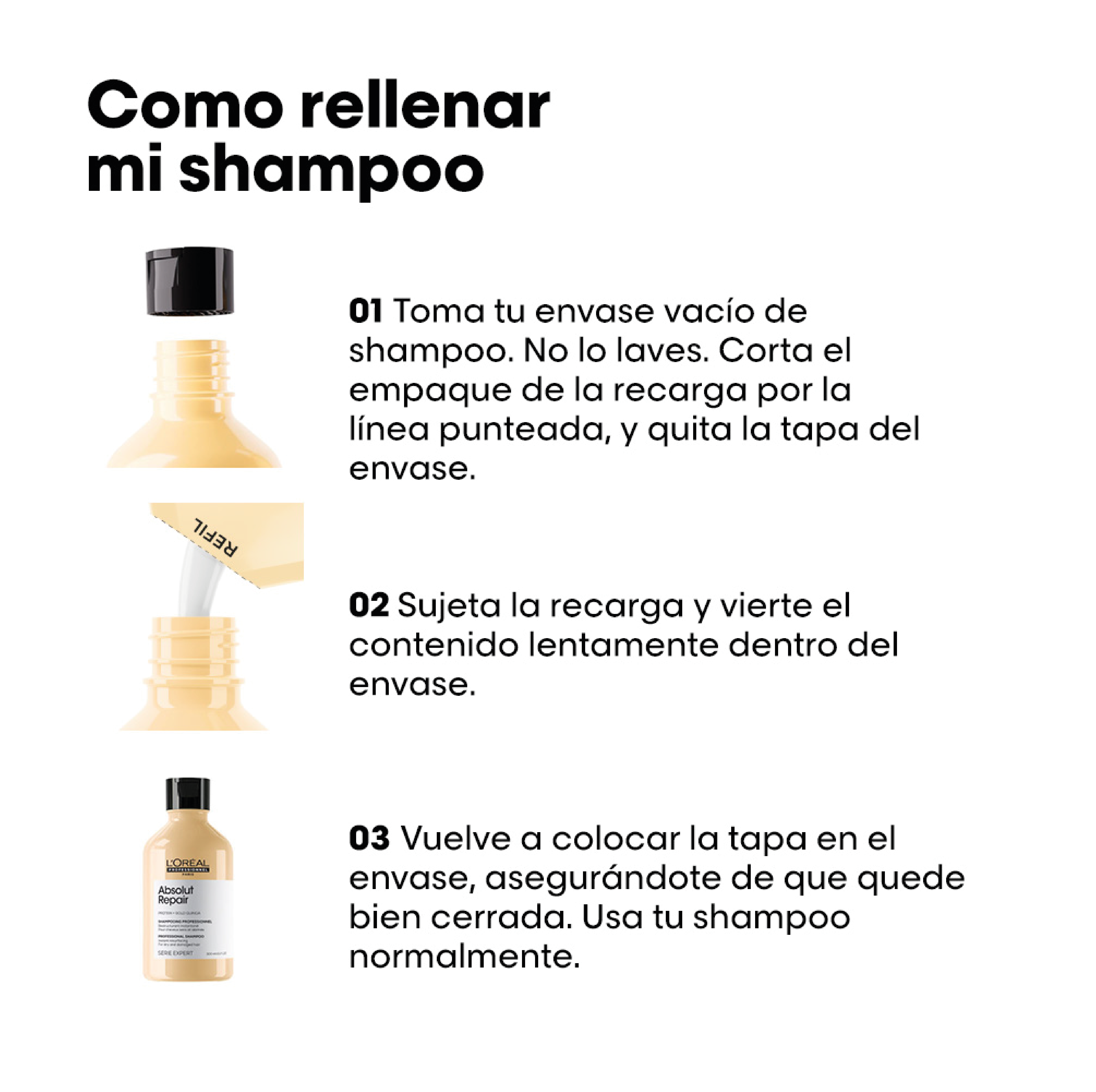 Shampoo Absolut Repair Refill - Loreal Professionnel img #5
