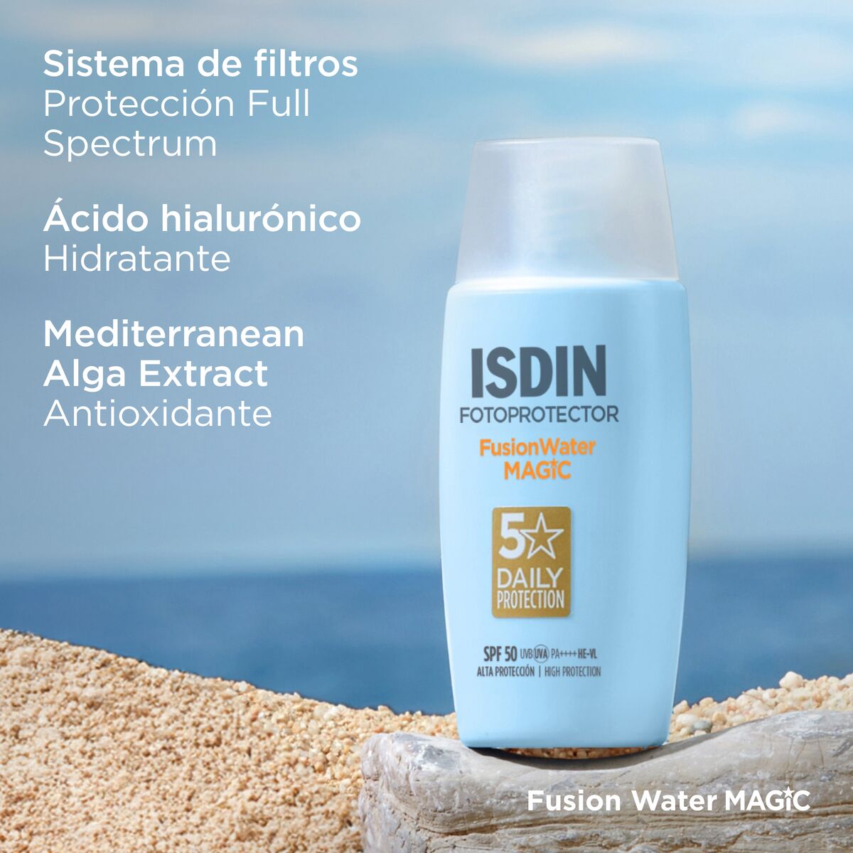 Kit Fusion Water Magic 50 ml + Reparador Labial 4gr - Isdin img #3