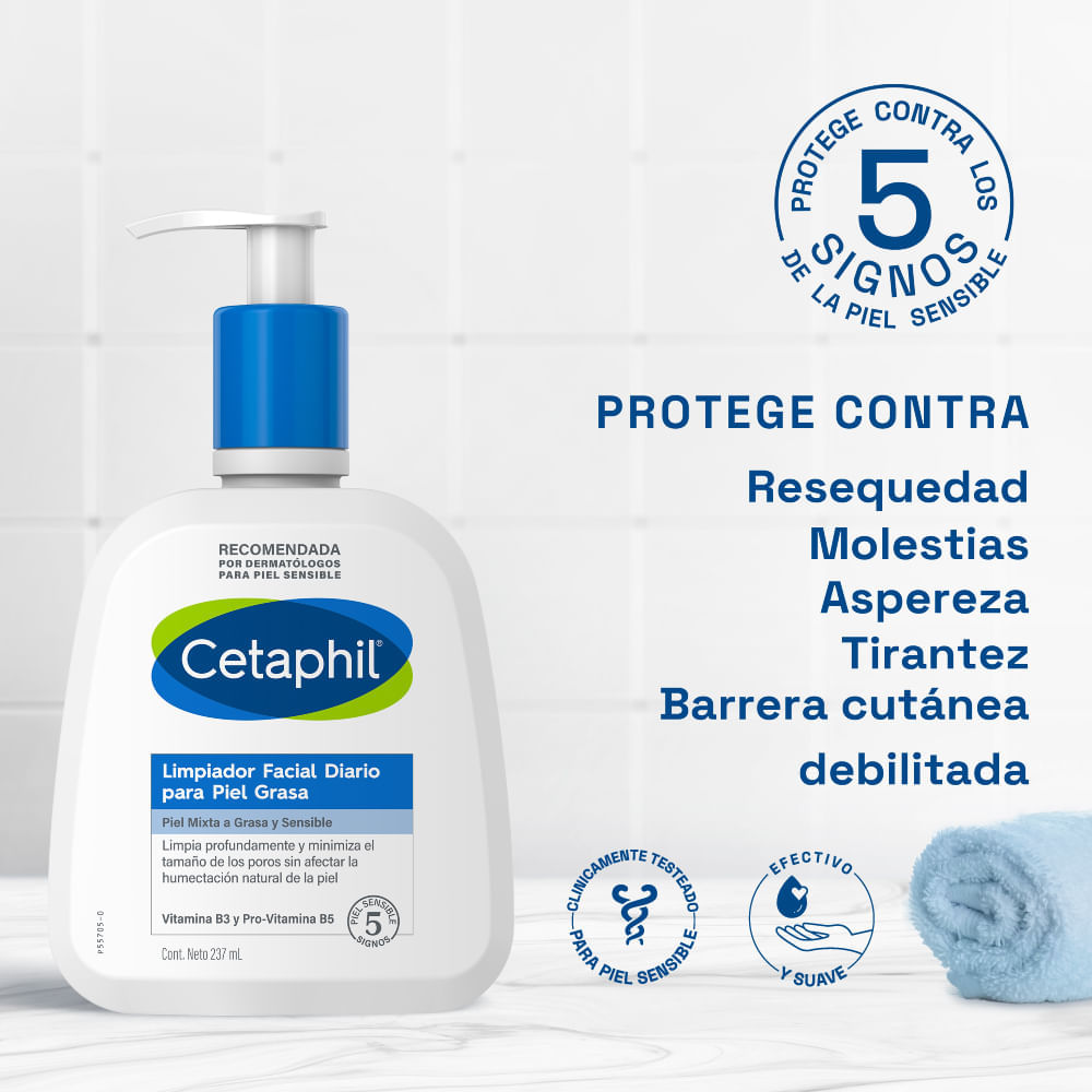 Limpiador Piel Grasa Frasco - Cetaphil img #2
