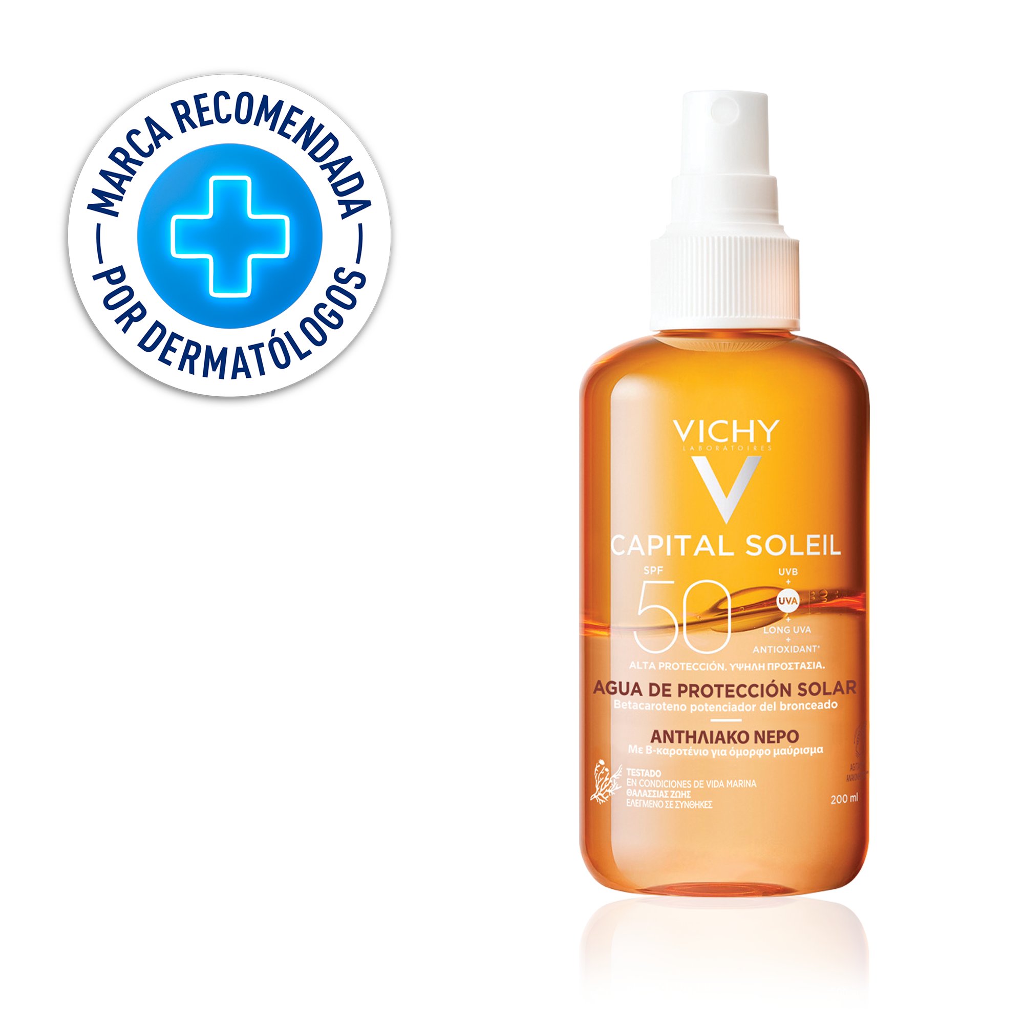 Spray Capital Soleil Agua De Protección Solar SPF 50 - Vichy img #2