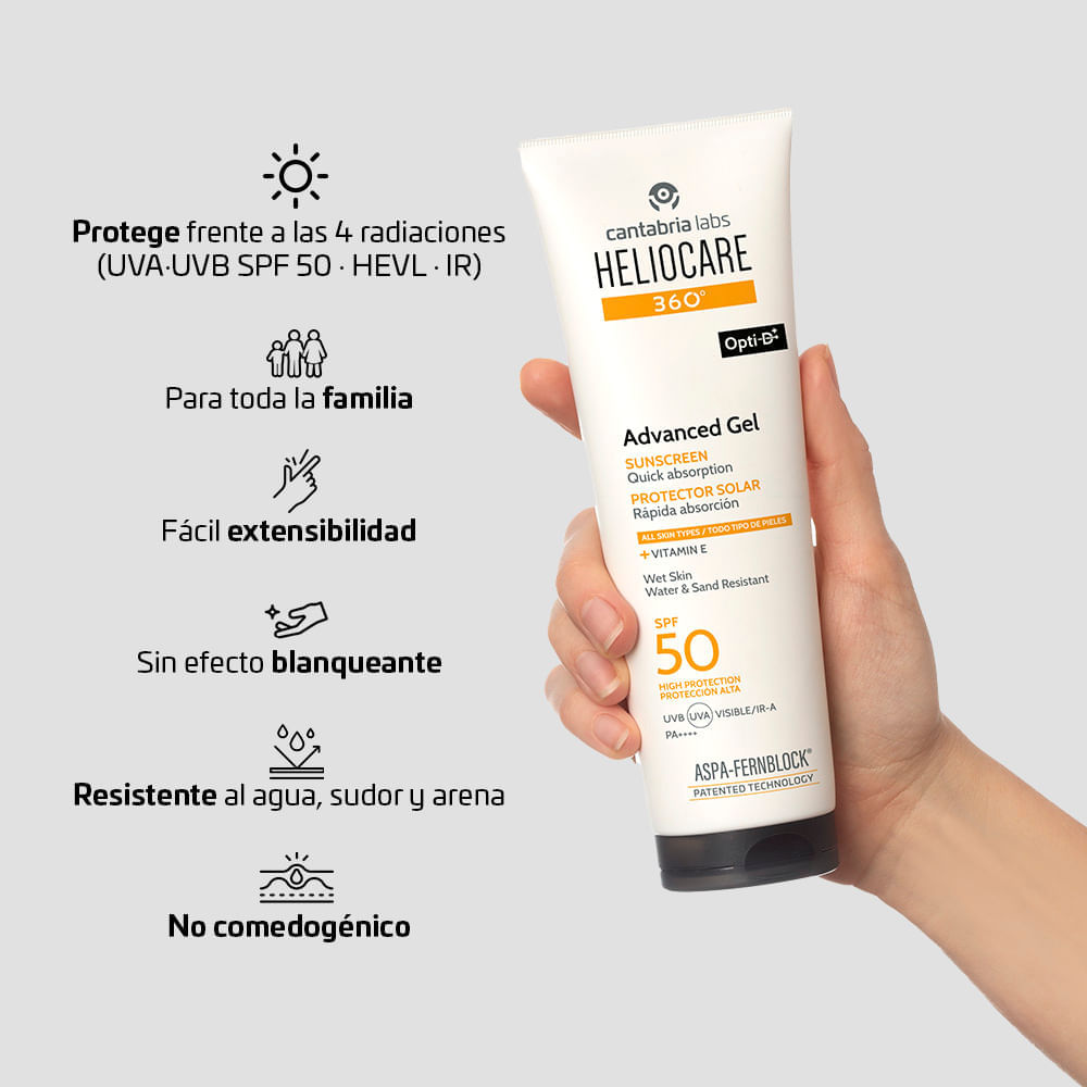 Heliocare 360° Advanced Gel Spf 50+ - Cantabria Labs img #3