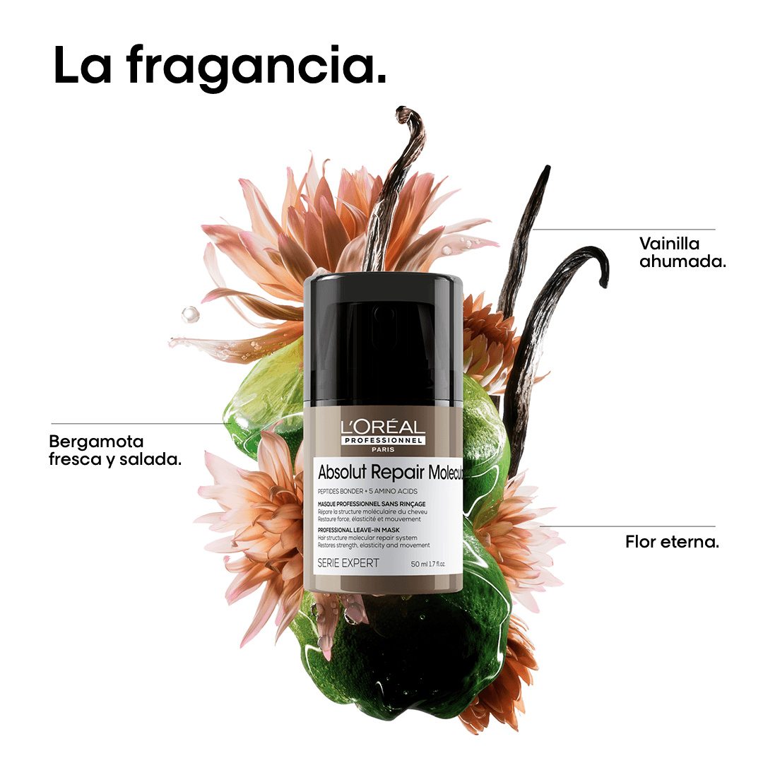Mini Mascarilla Reparadora Leave-in Absolut Repair Molecular - Loreal professionnel img #3