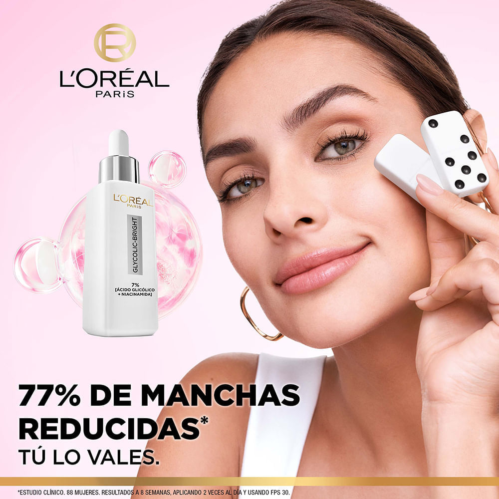 Sérum Facial Antimanchas Glycolic Bright Ácido Glicólico y Niacinamida - LOréal Paris img #2