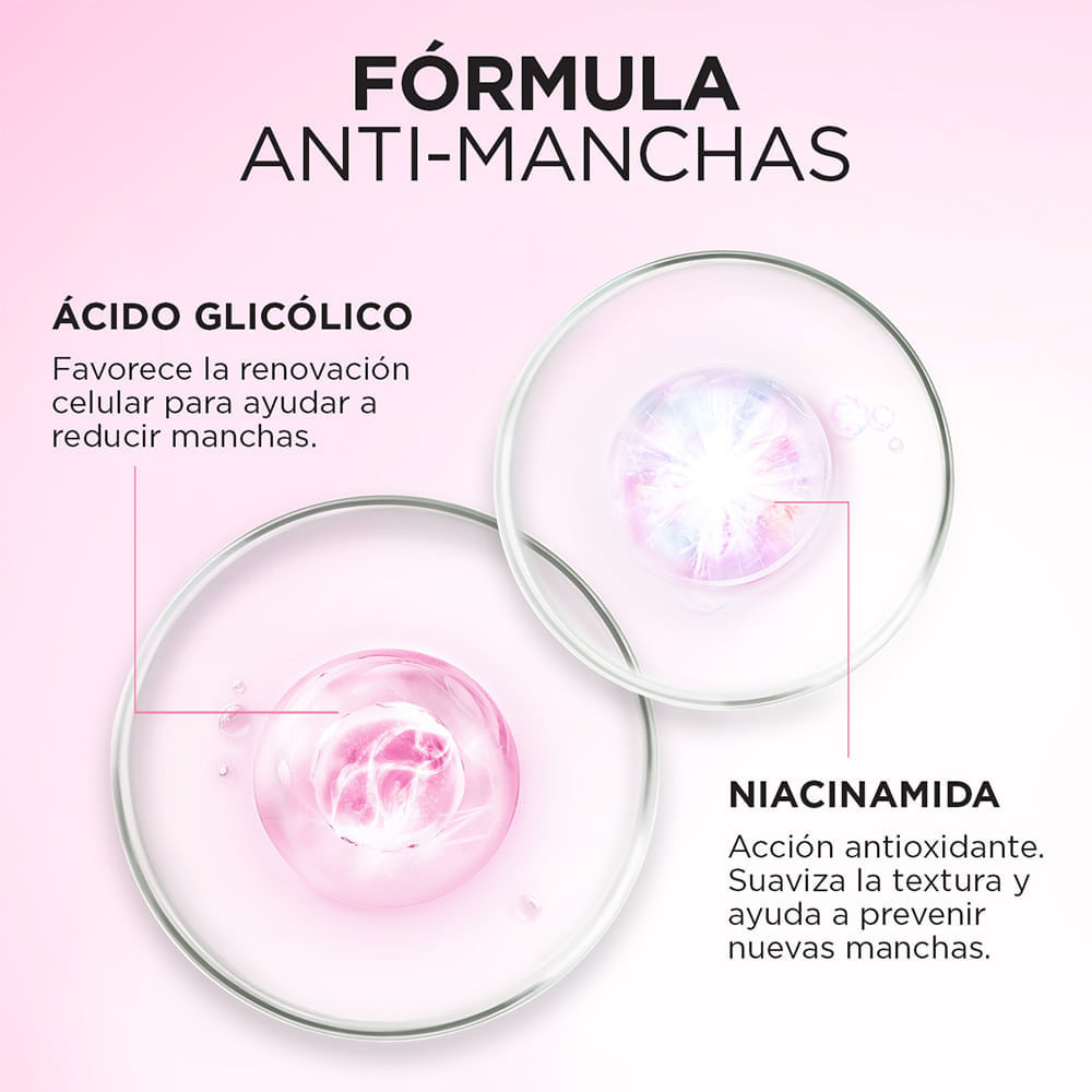Sérum Facial Antimanchas Glycolic Bright Ácido Glicólico y Niacinamida - LOréal Paris img #4