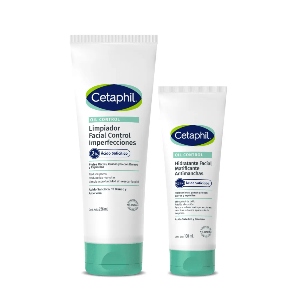 Kit Limpiador Oil Control 236 ml + Hidratante Oil Control 100 ml - Cetaphil img #1