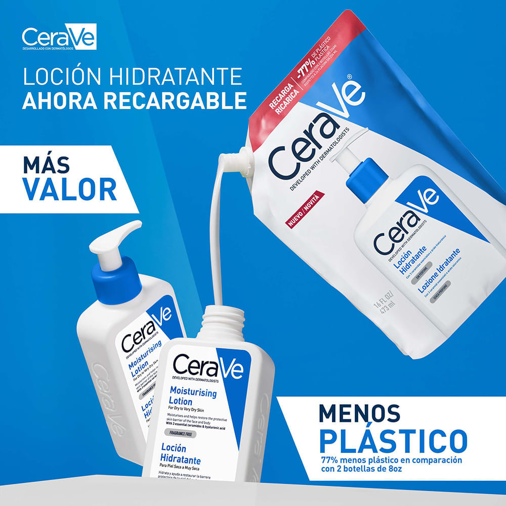 Refill Loción Hidratante Para Normal a Seca - CeraVe img #3