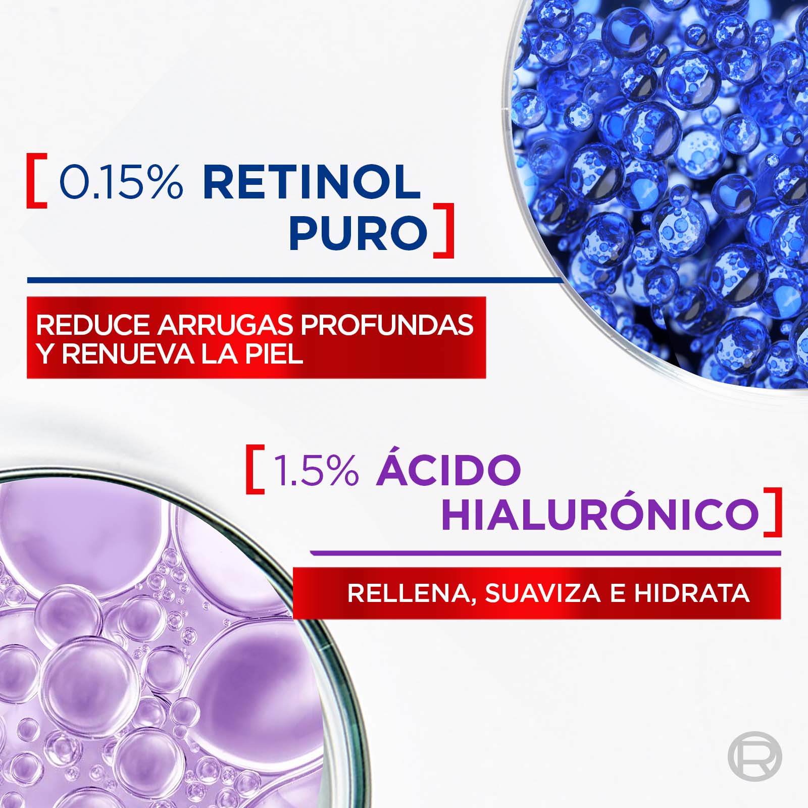 Kit LOreal Paris Serum Rostro Ácido Hialurónico + Serum Rostro Retinol img #4