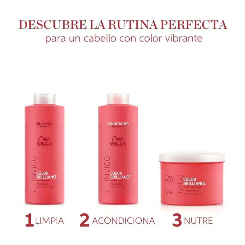 Mascarilla Cuidado Color Invigo Brilliance - Wella Professionals img #4