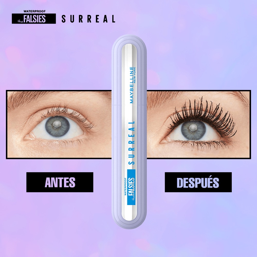 Pestañina Falsies Surreal Very Black A Prueba de Agua - Maybelline img #4