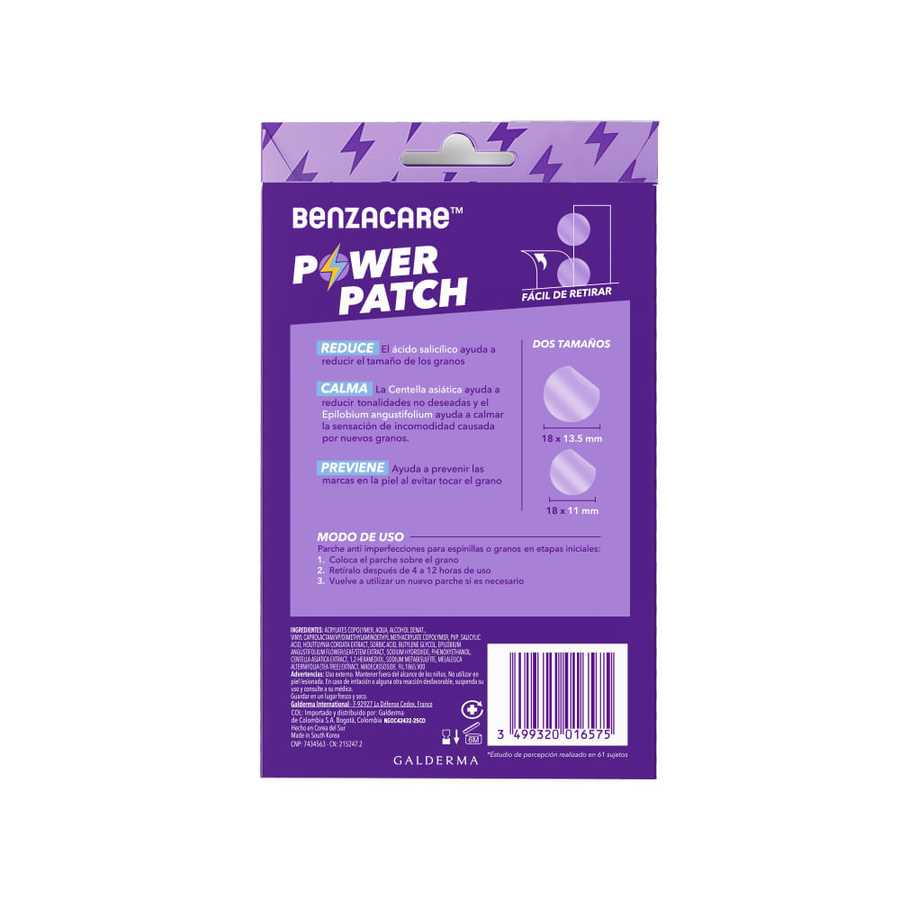 Parches Anti Imperfecciones Power Patch - Benzac img #2